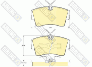 6103391 GIRLING sada brzdových platničiek kotúčovej brzdy 6103391 GIRLING