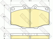 6103529 Sada brzdových destiček, kotoučová brzda GIRLING
