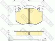 6103863 GIRLING sada brzdových platničiek kotúčovej brzdy 6103863 GIRLING