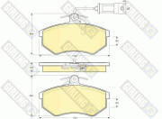 6104041 Sada brzdových destiček, kotoučová brzda GIRLING