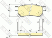 6104999 Sada brzdových destiček, kotoučová brzda GIRLING