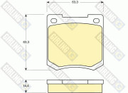 6105351 Sada brzdových destiček, kotoučová brzda GIRLING