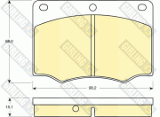 6106741 GIRLING sada brzdových platničiek kotúčovej brzdy 6106741 GIRLING