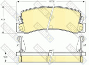 6107309 Sada brzdových destiček, kotoučová brzda GIRLING