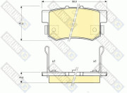 6107749 Sada brzdových destiček, kotoučová brzda GIRLING