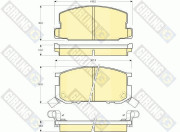 6107999 Sada brzdových destiček, kotoučová brzda GIRLING