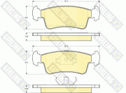 6108672 GIRLING sada brzdových platničiek kotúčovej brzdy 6108672 GIRLING