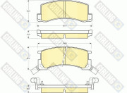 6108719 Sada brzdových destiček, kotoučová brzda GIRLING
