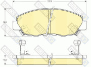 6108949 Sada brzdových destiček, kotoučová brzda GIRLING