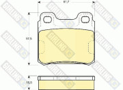 6109522 Sada brzdových destiček, kotoučová brzda GIRLING