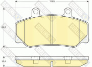 6109703 Sada brzdových destiček, kotoučová brzda GIRLING