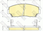 6109779 Sada brzdových destiček, kotoučová brzda GIRLING
