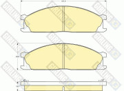 6110179 Sada brzdových destiček, kotoučová brzda GIRLING