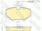 6110511 GIRLING sada brzdových platničiek kotúčovej brzdy 6110511 GIRLING