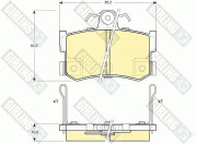 6111691 Sada brzdových destiček, kotoučová brzda GIRLING