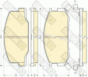 6111909 Sada brzdových destiček, kotoučová brzda GIRLING