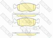 6112082 Sada brzdových destiček, kotoučová brzda GIRLING