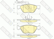 6112122 Sada brzdových destiček, kotoučová brzda GIRLING