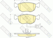 6112132 Sada brzdových destiček, kotoučová brzda GIRLING