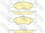 6112222 Sada brzdových destiček, kotoučová brzda GIRLING