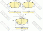 6112231 Sada brzdových destiček, kotoučová brzda GIRLING