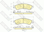 6112269 Sada brzdových destiček, kotoučová brzda GIRLING