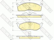 6112363 Sada brzdových destiček, kotoučová brzda GIRLING