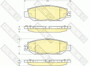 6112409 Sada brzdových destiček, kotoučová brzda GIRLING