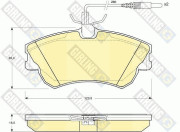 6112701 Sada brzdových destiček, kotoučová brzda GIRLING