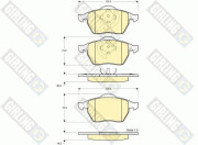 6112752 Sada brzdových destiček, kotoučová brzda GIRLING