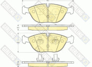 6112852 Sada brzdových destiček, kotoučová brzda GIRLING