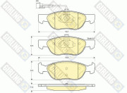 6112902 Sada brzdových destiček, kotoučová brzda GIRLING