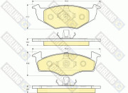 6113062 Sada brzdových destiček, kotoučová brzda GIRLING