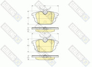 6113331 Sada brzdových destiček, kotoučová brzda GIRLING