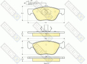 6113382 Sada brzdových destiček, kotoučová brzda GIRLING
