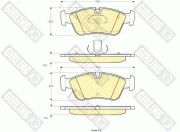 6113482 Sada brzdových destiček, kotoučová brzda GIRLING