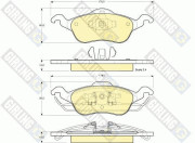 6113582 Sada brzdových destiček, kotoučová brzda GIRLING