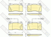 6113639 Sada brzdových destiček, kotoučová brzda GIRLING