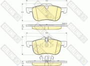 6113742 Sada brzdových destiček, kotoučová brzda GIRLING