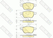 6113762 Sada brzdových destiček, kotoučová brzda GIRLING