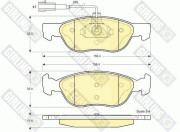6113872 Sada brzdových destiček, kotoučová brzda GIRLING