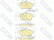 6113912 GIRLING sada brzdových platničiek kotúčovej brzdy 6113912 GIRLING