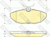 6113981 Sada brzdových destiček, kotoučová brzda GIRLING