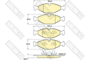 6114002 GIRLING sada brzdových platničiek kotúčovej brzdy 6114002 GIRLING