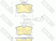 6114151 Sada brzdových destiček, kotoučová brzda GIRLING