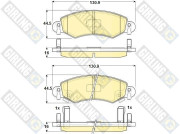 6114204 Sada brzdových destiček, kotoučová brzda GIRLING
