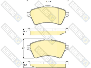 6114731 GIRLING sada brzdových platničiek kotúčovej brzdy 6114731 GIRLING