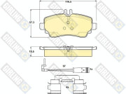 6114801 Sada brzdových destiček, kotoučová brzda GIRLING
