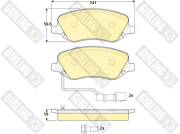 6114891 GIRLING sada brzdových platničiek kotúčovej brzdy 6114891 GIRLING