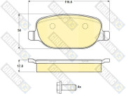 6114901 Sada brzdových destiček, kotoučová brzda GIRLING